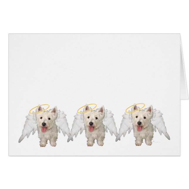 Anges gardiens Westie (Devant horizontal)