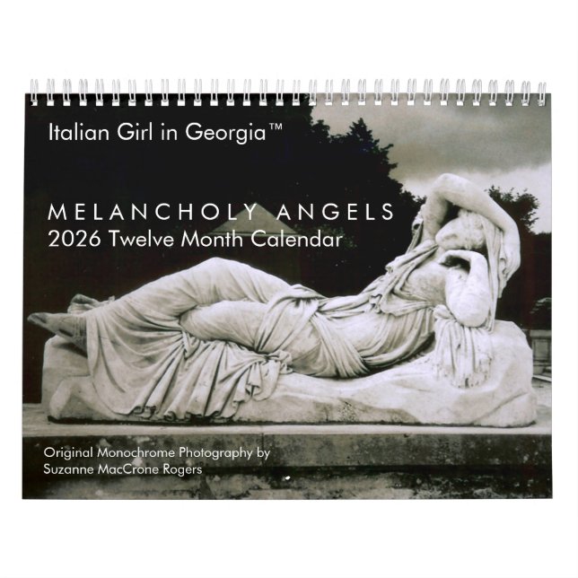 Anges mélancoliques - Calendrier 2026 de 12 mois (Protection)