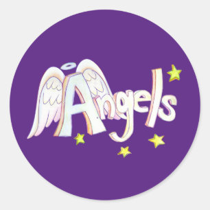 Anges Mot Inspirationnel Art autocollants