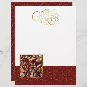 Anges musiciens. Papeterie de Noël