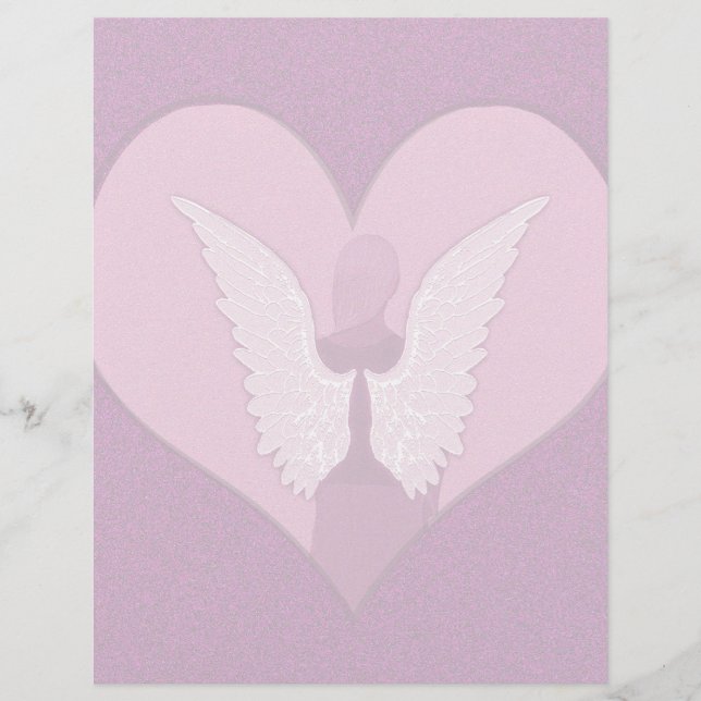 Anges roses avec coeur (Devant)