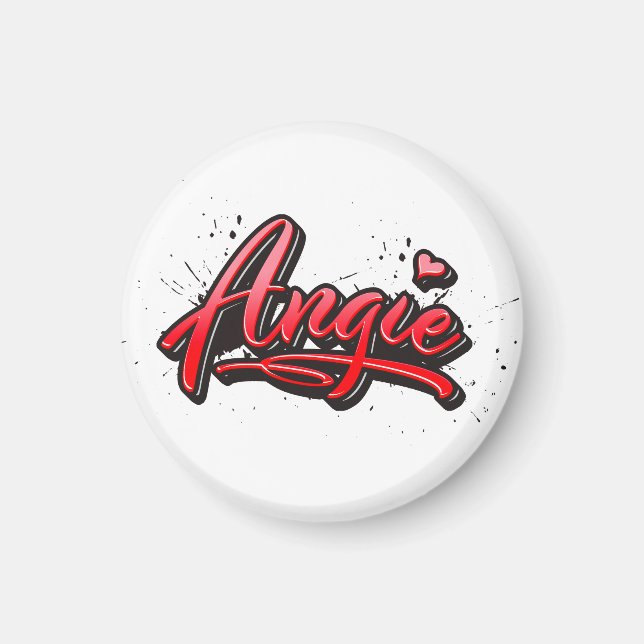 Angie Heart Splash Magnet (Devant)