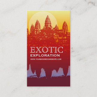 Angkor Wat Sunset Carte de visite moderne Silhouet