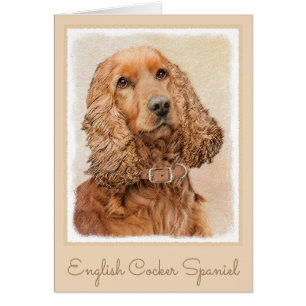 Anglais Cocker Peinture Espagnole - Art Chien orig