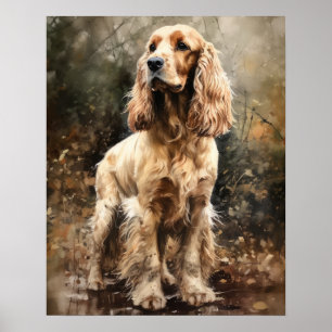 Anglais Cocker Spaniel Dog Art Imprimer Poster