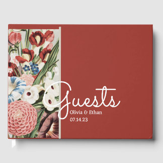 Anglais Cottage Mariage Rose du livre d'hôtes Roug