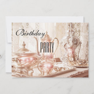 Anglais High Tea Anniversaire Fête Invitation