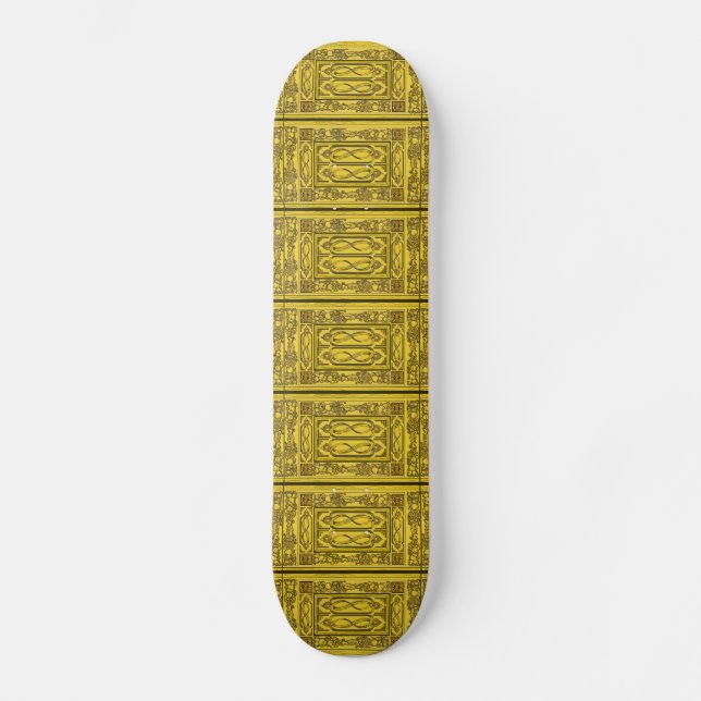 Anglais Restauration Woodcarving Skateboard (Recto)
