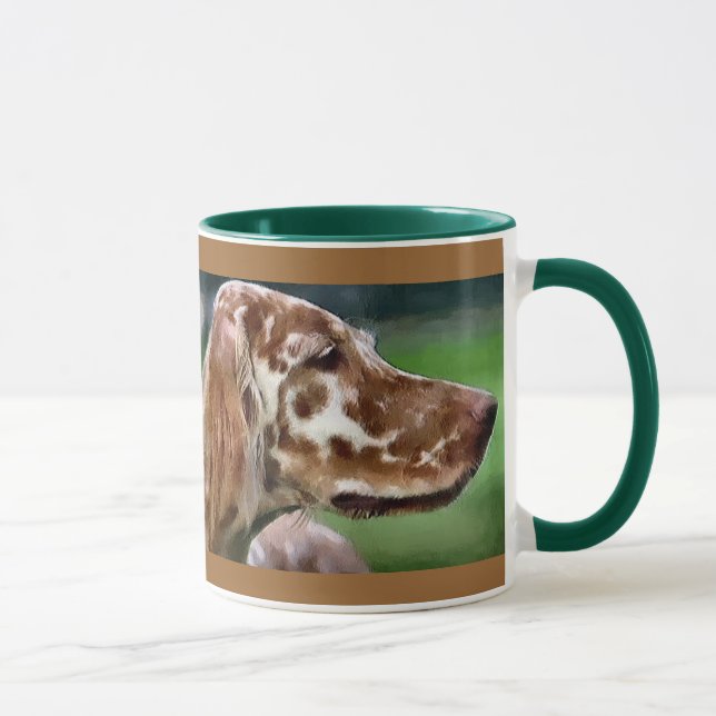 Anglais Setter Art Cadeaux Mugs (Droite)