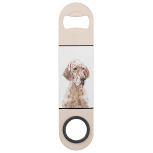 Anglais Setter Orange Belton Peinture Chien Art