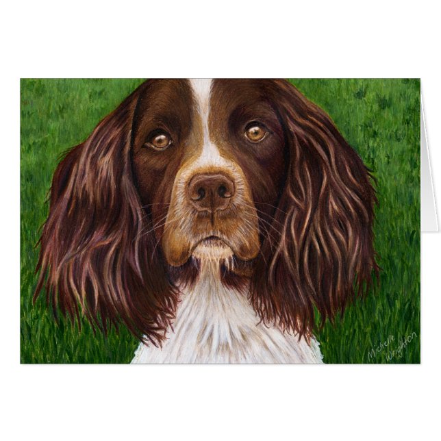 Anglais Springer Spaniel Chien Art - Major (Devant horizontal)