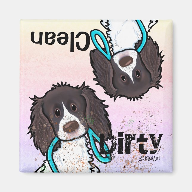 Anglais Springer Spaniel Lave-vaisselle Magnet (Devant)
