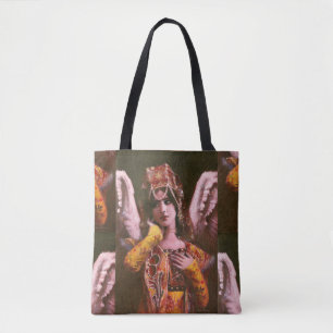 Angle Vintage décoratif sur tout le Sac fourre-tou