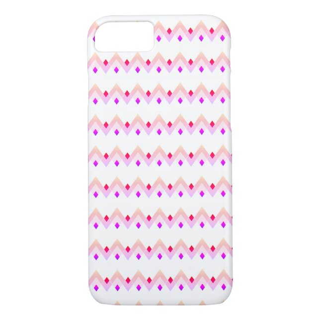 Angles Art Déco Style Motif rose iPhone 8/7 Coque (Dos)