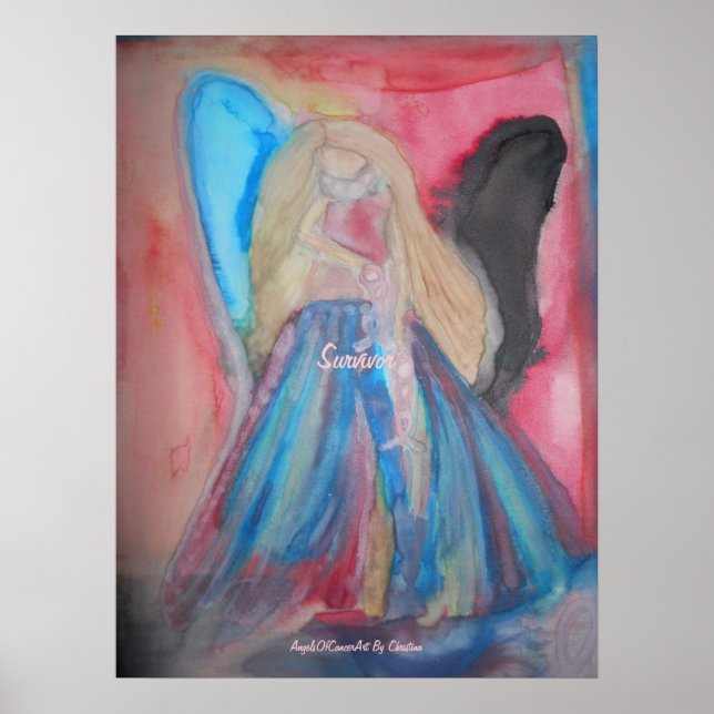 Angles du cancer Art par Christina cancer Posters (Devant)