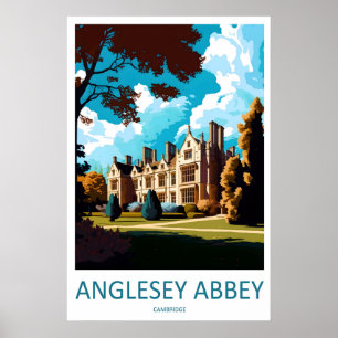 Anglesey Abbey Affiche de voyage vintage Ski Natio