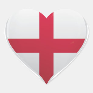 Angleterre amour drapeau orgueil autocollant coeur