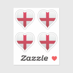 Angleterre amour drapeau orgueil autocollant coeur