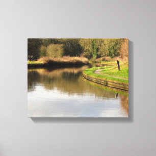 Angleterre Canal Eau Étang Toile Enveloppée
