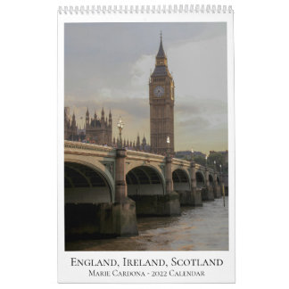Angleterre, Irlande et Ecosse - Calendrier 2022