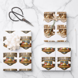 Angleterre Lionesses papier d'emballage couleur et