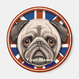 Angleterre Pug aimant