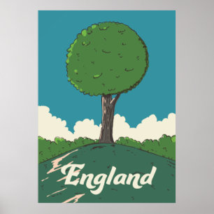 Angleterre Retro affiche voyage