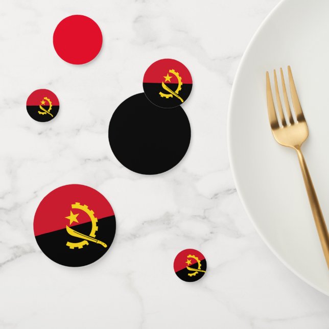 Angola drapeau Table Confetti (Groupe)