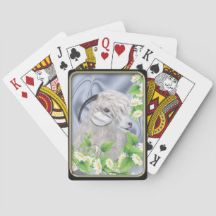 Angora Chèvre Daisies Bicycle® Cartes de jeu