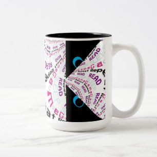 Angry Cartoon Eyes Rad Chic Geek Gamer Code Mug
