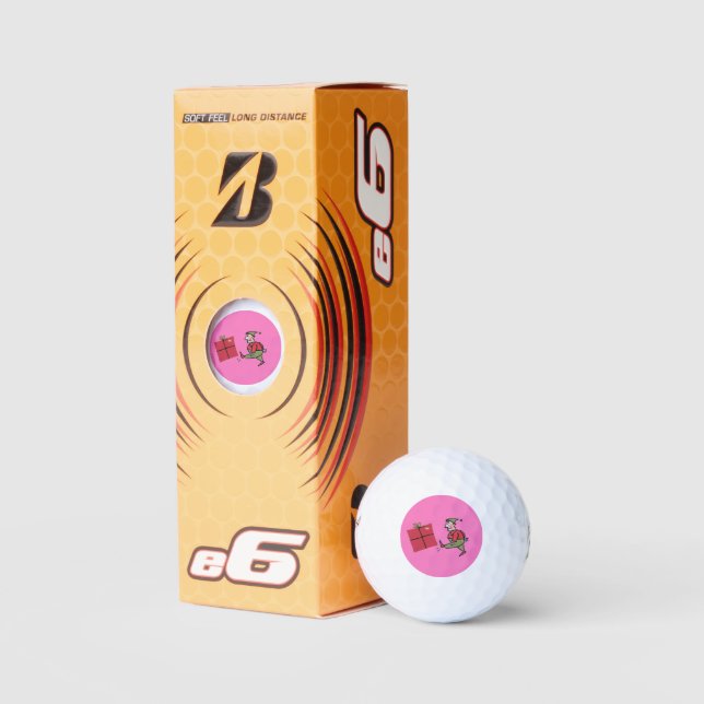 Angry Elf Bridgestone e6 balles de golf 3 pk (Emballage)