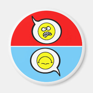 Angry Face Nettoyer Lave-vaisselle Magnet