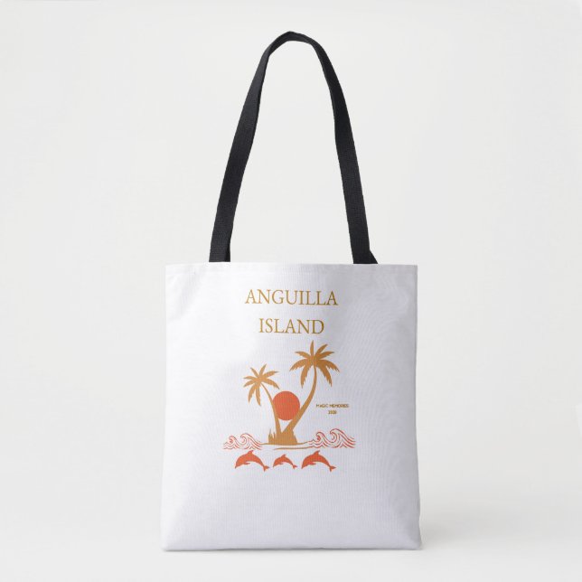 Anguilla Island Luxury Shoulder Beach Tote Bag (Devant)