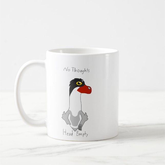 Angus "No Thoughts, Head Vide" Mème Café Mug (Gauche)