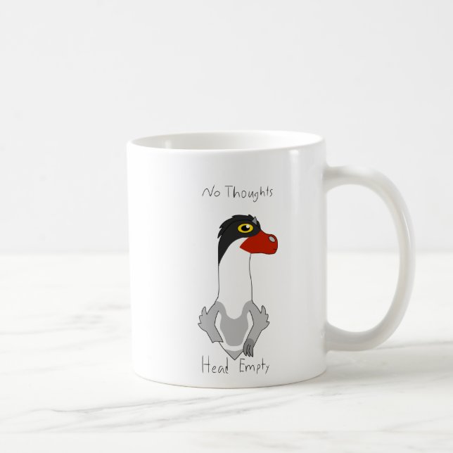 Angus "No Thoughts, Head Vide" Mème Café Mug (Droite)