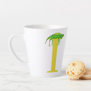 Animal ABC I est pour iguana latte mug