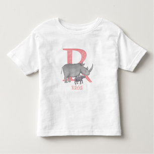 Animal ABC R est pour rhino T-shirt