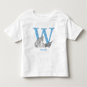 Animal ABC W est pour loup T-shirt