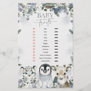 Animal de l'Arctique Hiver Onederland Baby Traits