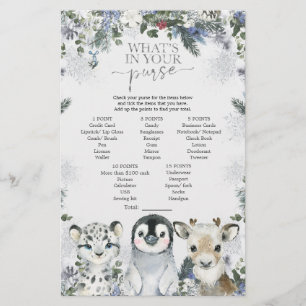 Animal de l'Arctique hiver Onederland Douche sac