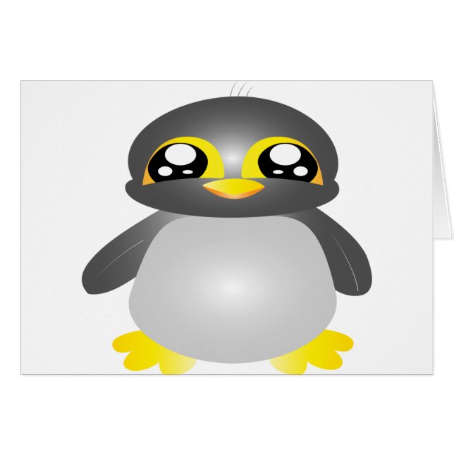 animal de pingouin drôle mignon (Devant horizontal)