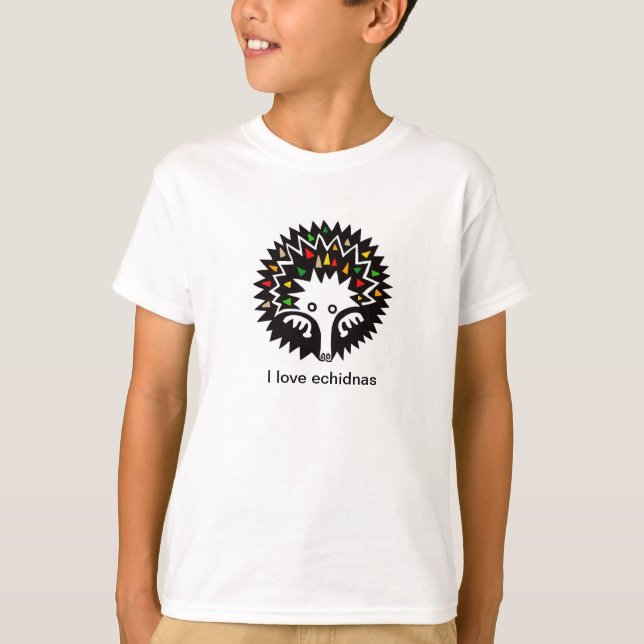 Animal graphique - ECHIDNA - Faune - T-shirt garço (Devant)