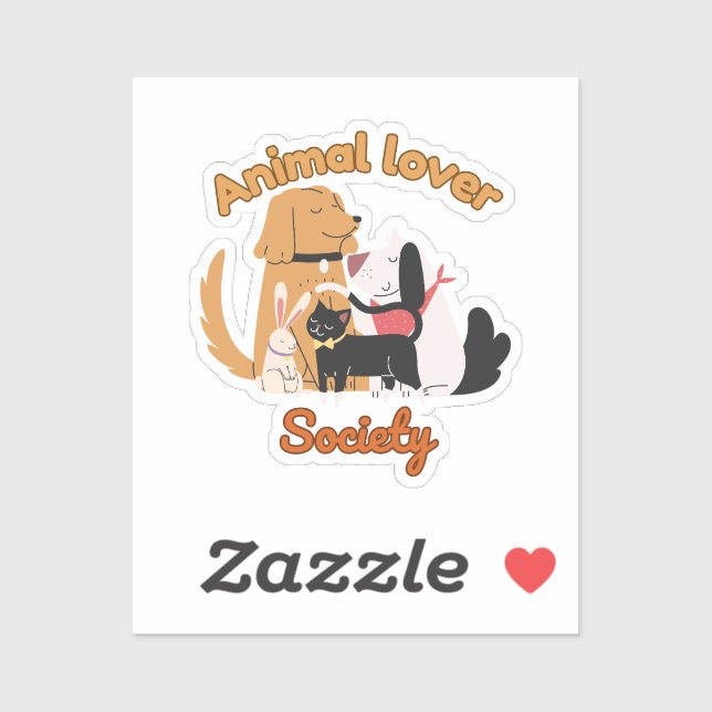 Animal Lover Society for Pet lover sticker (Feuille)
