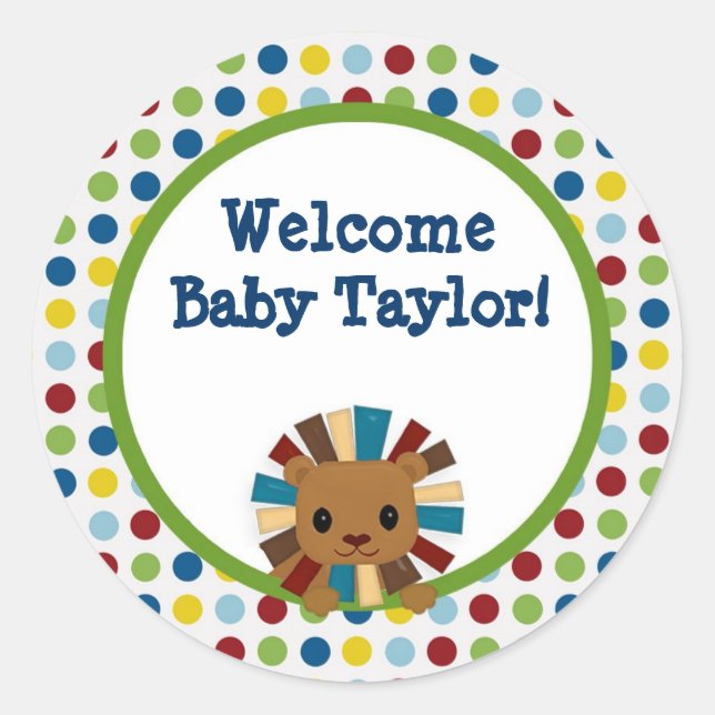 Animal Parade ZOO Baby shower autocollant APK#3 li (Devant)