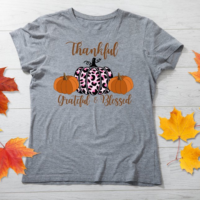 Animal print pumpkins thanksgiving day t-shirt  (Créateur téléchargé)