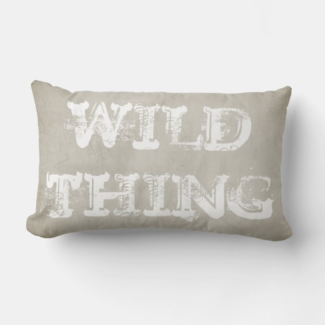 animal sauvage lancer oreiller shabby design chic (Recto)
