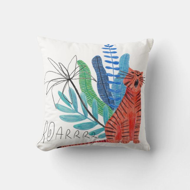 Animaux amusants Enfants Jetant Des Oreillers (Recto)