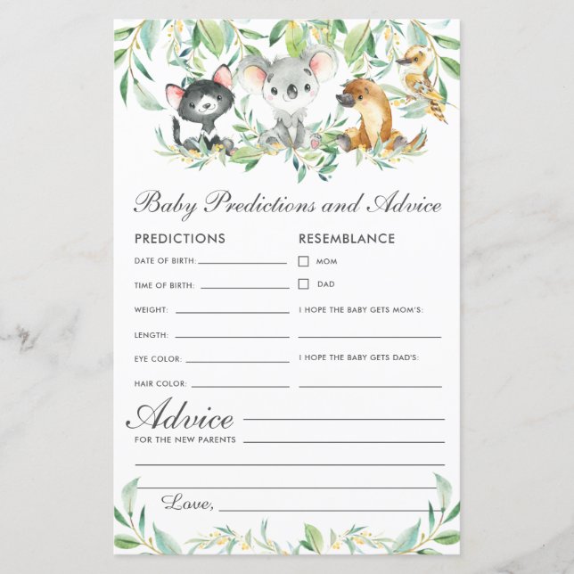 Animaux australiens Prédictions et conseils pour b (Devant)