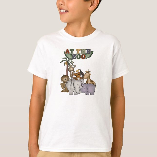 Animaux aux T-shirts et aux cadeaux de zoo (Devant)