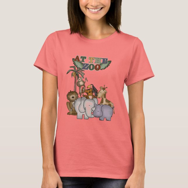 Animaux aux T-shirts et aux cadeaux de zoo (Devant)